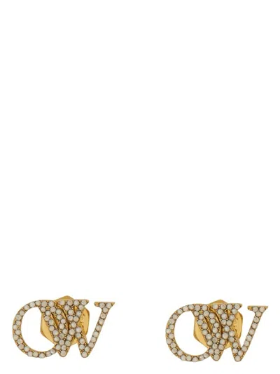 OFF-WHITE WOMEN'S LOGO EARRINGS