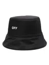 Off-white Reversible Domed Crown Bucket Hat In Multicolor