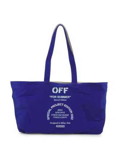 Off-white Women's Logo Reversible Tote Bag In Brown