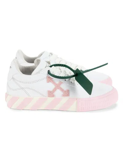 Off-white Women's Low Top Arrow Canvas Sneakers In Pink