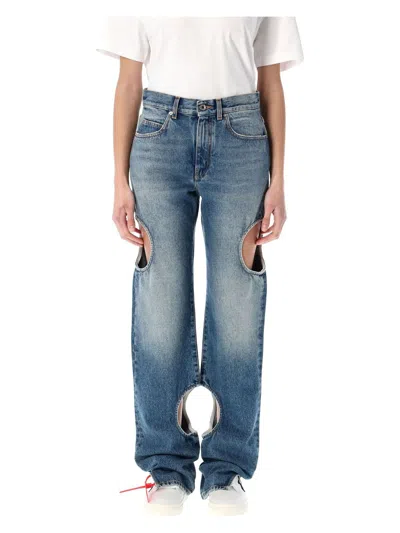 OFF-WHITE WOMEN'S METEOR DENIM JEAN