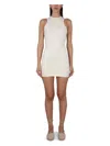 Off-white Sleek Rowing Logo-print Minidress In White