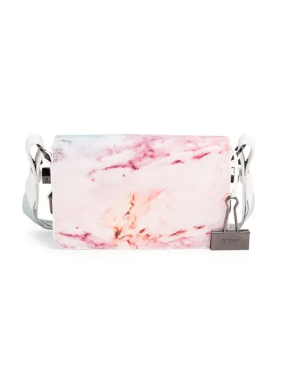 Off-white Women's Mini Leather Shoulder Bag In White