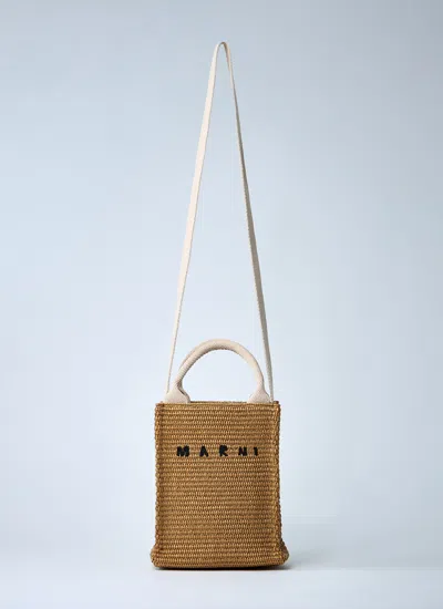 Off-white Off White Women Mini Logo Motif Raffia Handbag In Black