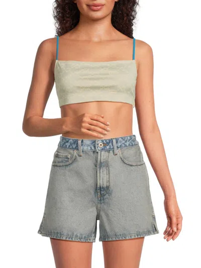 Off-white Women's Monogram Crop-top In Green