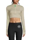 Off-white Women's Monogram Print Crop Top In White