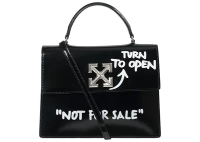 Pre-owned Off-white Women's Off 2.8 Jitney Bag "not For Sale" In White/black
