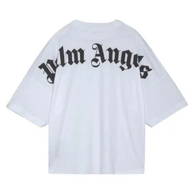 Pre-owned Off-white Women's Off Classic Logo Over Tee Shirt In White/black