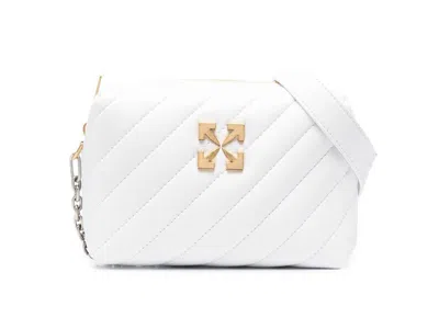 Pre-owned Off-white Women's Off Jackhammer Camera Bag Quilted In White