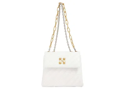 Pre-owned Off-white Women's Off Jackhammer Shoulder Bag In White