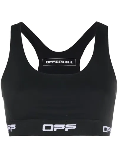 Pre-owned Off-white Women's Off Off Racerback Sports Brain Black/white