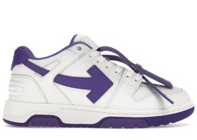 Pre-owned Off-white Women's Off Out Of Office Ooo Low Tops Sneakers In White/purple