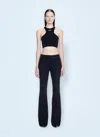 Off-white Off White Women Off Stamp Ribbed Top In Black