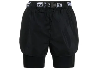 Pre-owned Off-white Women's Offwhite Active Cargo Shorts In Black