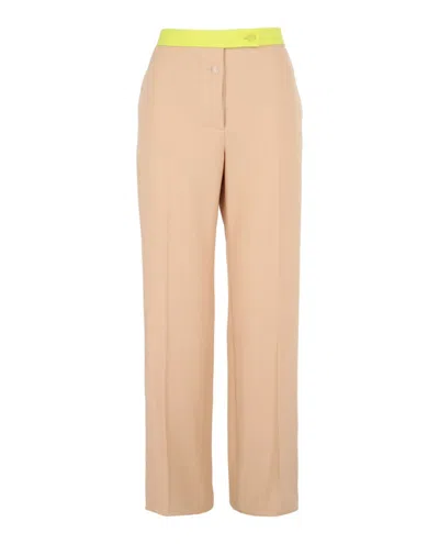 Pre-owned Off-white Women's Offwhite Active Light Wo Formal Pants In Camel