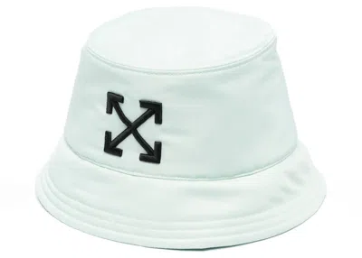 Pre-owned Off-white Women's Offwhite Arrows Recycled Bucket Hat In Mint Green
