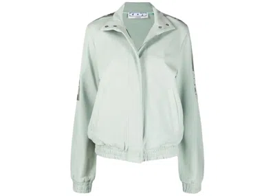 Pre-owned Off-white Women's Offwhite Athl Track Jacket In Light Grey