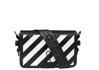 Pre-owned Off-white Women's Offwhite Binder Clip Bag Diag Mini In Black White In Multi