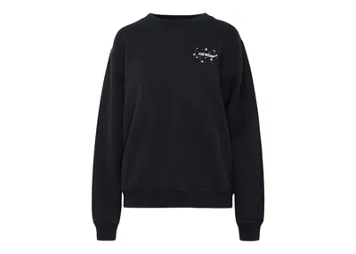 Pre-owned Off-white Women's Offwhite Cotton Sweatshirt In Black