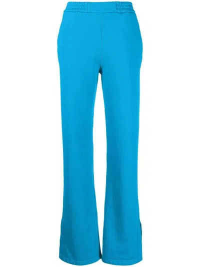 Pre-owned Off-white Women's Offwhite Diagonalstripe Track Pants In Blue