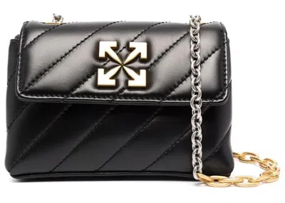 Pre-owned Off-white Women's Offwhite Jackhammer 17 Shoulder Bag In Black