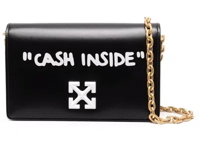 Pre-owned Off-white Women's Offwhite Jitney 0.5 Crossbody Bag In Black