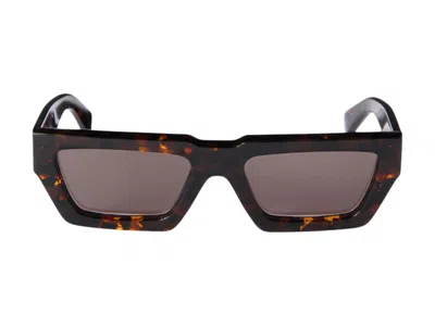 Pre-owned Off-white Women's Offwhite Manchester Sunglasses In Havana/dark Grey (oeri129c99pla0016007)