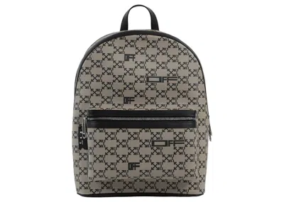 Pre-owned Off-white Women's Offwhite Monogram Backpack In Brown/black