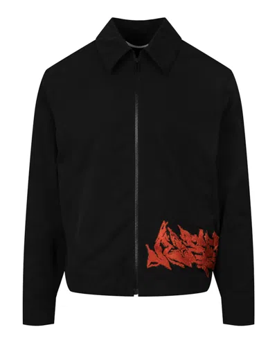 Pre-owned Off-white Women's Offwhite Neen Harrington Jacket In Black/orange