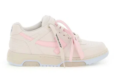 Pre-owned Off-white Women's Offwhite Out Of Office Sneakers In Beige/pale Pink