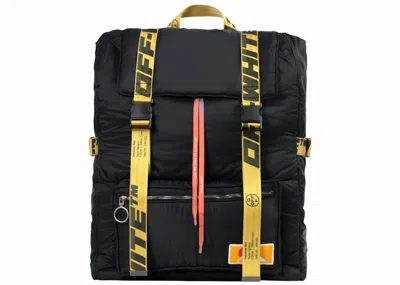 Pre-owned Off-white Women's Offwhite Oversize Puffy Backpack In Black