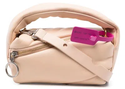 Pre-owned Off-white Women's Offwhite Pump Pouch 19 Tote Bag In Sand Beige
