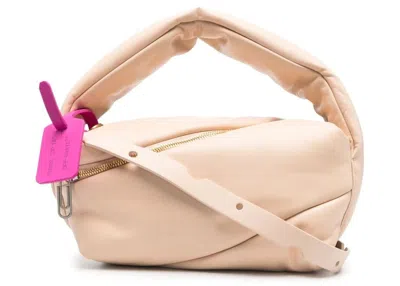 Pre-owned Off-white Women's Offwhite Pump Pouch 24 Tote Bag In Sand Beige