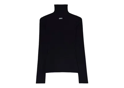 Pre-owned Off-white Women's Offwhite Second Skin Long Sleeve T-shirt In Black