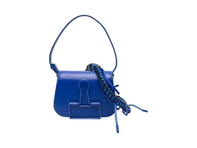 Pre-owned Off-white Women's Offwhite Skeleton Binder Crossbody In Blue