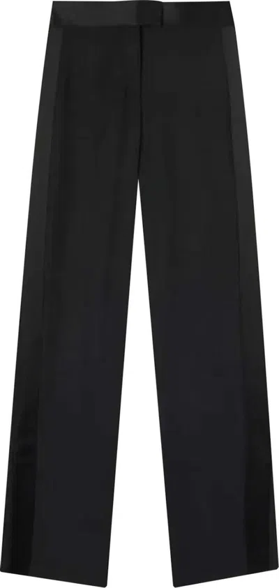 Pre-owned Off-white Women's Offwhite Tuxedo Splited Pant In Black