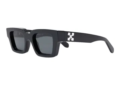 Pre-owned Off-white Women's Offwhite Virgil Square Frame Sunglasses/ Tint In Black/black Tint