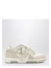 Off-white Out Of Office Leather Sneakers In Beige