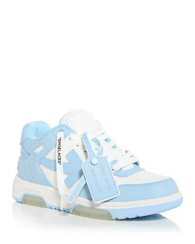 Off-white Out Of Office Leather Sneakers In Blue