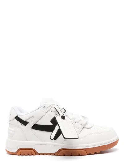 OFF-WHITE WOMEN'S OUT OF OFFICE WHITE/BLACK SNEAKER | SIZE 39.5 | OWIA259C99LEA010