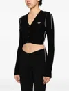 Off-white Off White Black Wool Blend Sweater In 1017 Black Sand