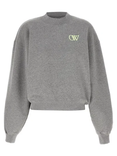 Off-white Women 'ow' Embroidered Sweatshirt