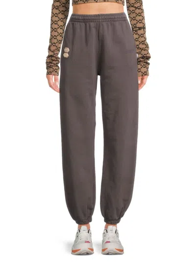 Off-white Women's Patches Solid Sweatpants In Grey