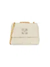 OFF-WHITE WOMEN'S QUILTED LINEN CROSSBODY BAG