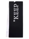 Off-white Revers Keep Warm Scarf White Black In Blackwhite