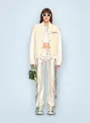 Off-white Off White Women Rose Valley Varsity Jacket In Neutral