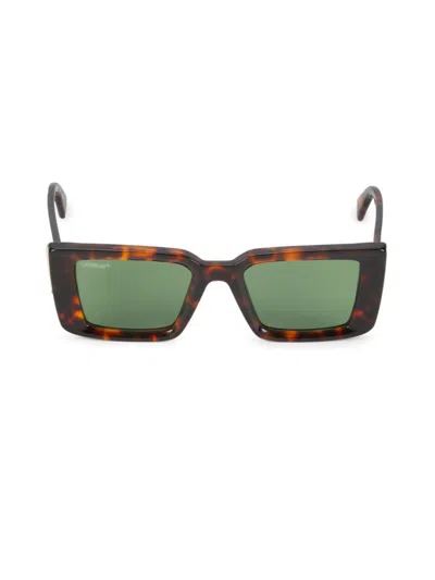 Off-white Women's Savannah 53mm Rectangle Sunglasses In Green