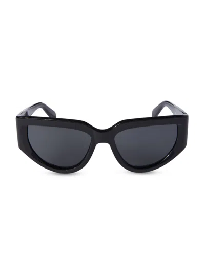 Off-white Women's Seward 55mm Geometric Sunglasses In Black