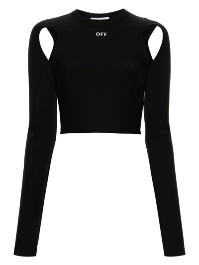 OFF-WHITE WOMEN'S SLEEK CROP TOP