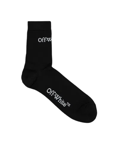 Off-white Small Logo Socks In Black